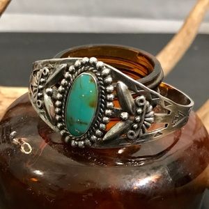 Turqouise & sterling silver cuff